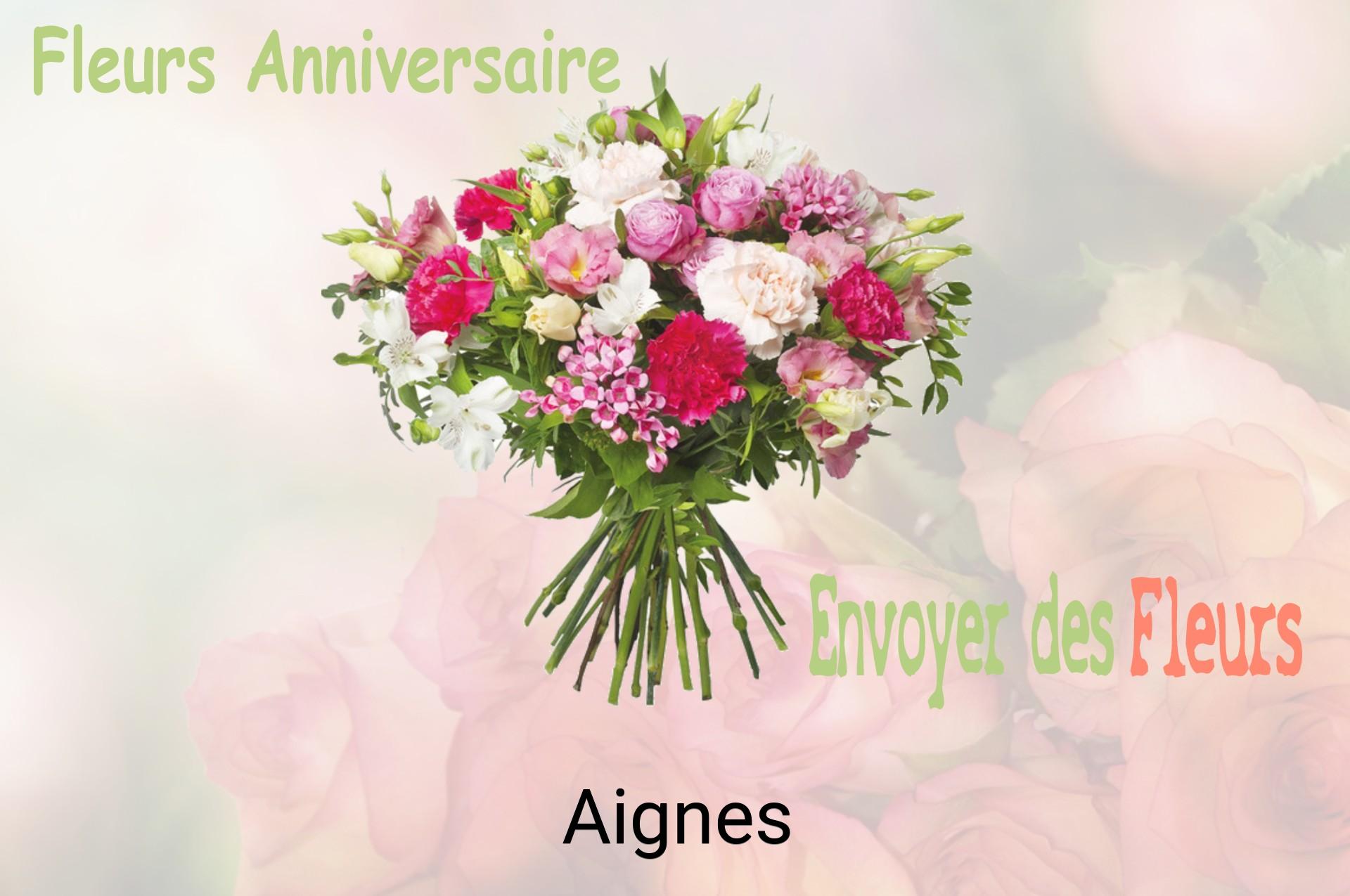Bouquet de fleurs d’anniversaire livré à Aignes